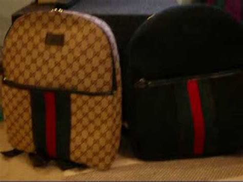 gucci tiger backpack real vs fake